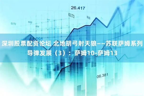 深圳股票配资论坛 北地胡弓射天狼——苏联萨姆系列导弹发展（3）：萨姆10-萨姆13